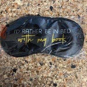 New in package eye mask I’d rather be in bed with my book